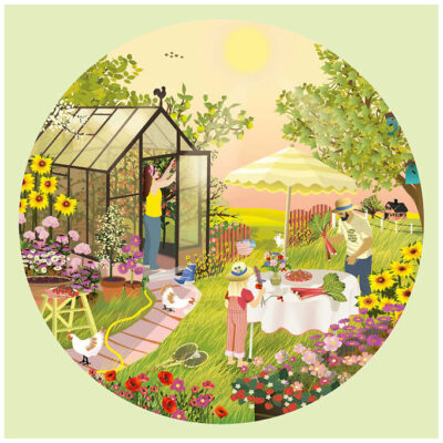 Vissevasse Puslespil - 1000 Brikker - 65x65 cm - Summer Feeling