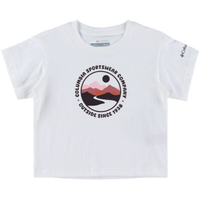 Columbia T-shirt - Mission Lake - Hvid m. Print