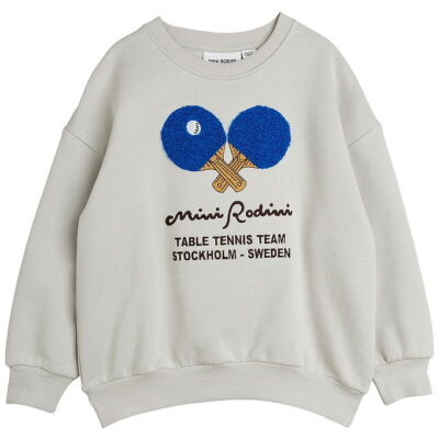 Mini Rodini Sweatshirt - Table Tennis - Grå