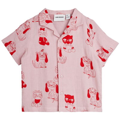 Mini Rodini Skjorte - Musselin - Minibabies - Pink