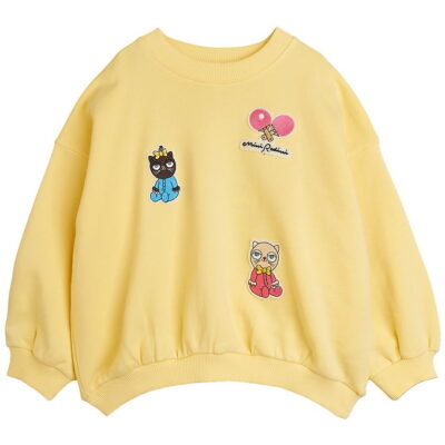 Mini Rodini Sweatshirt - Minibabies Patches - Gul