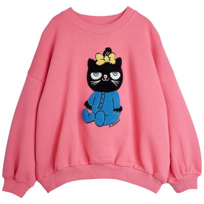 Mini Rodini Sweatshirt - Cat - Pink