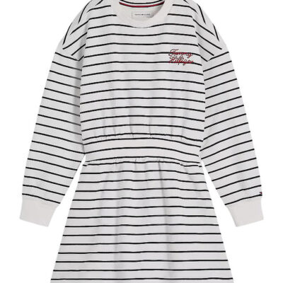 Tommy Hilfiger Kjole - Dark Night Navy Stripes