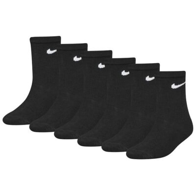 Nike Strømper - Crew - 6-Pak - Sort