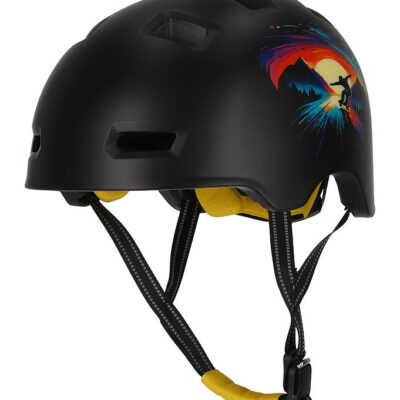Crazy Safety Cykelhjelm - Rampage Skating - Black/Orange