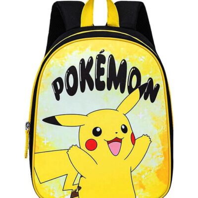 Pokémon Rygsæk - Junior - H 32 cm - 8L - Sort/Gul