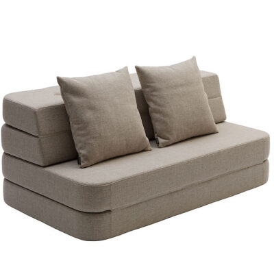 by KlipKlap Foldesofa - 3 Fold - 120 cm - Beige/Sand
