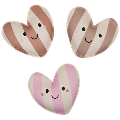 Swim Essentials Dykkervægte - 3-pak - Cozy Hearts - Pink/Beige