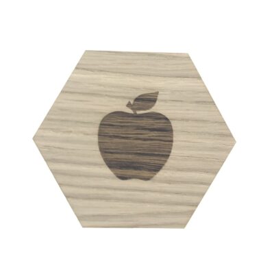 Design plade med æble