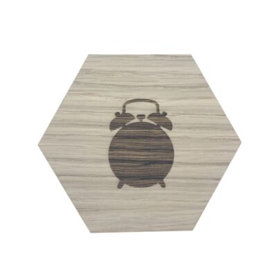 Design plade med retro ur