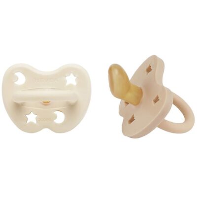 Hevea Sutter - 3-36 mdr - 2-Pak - Naturgummi - Milky White & San