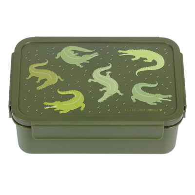 A Little Lovely Company Madkasse - Bento - 1,2 L - Crocodiles