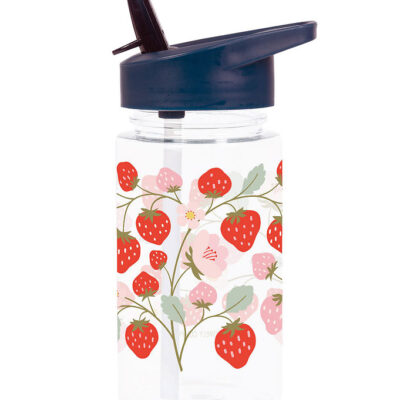 A Little Lovely Company Drikkedunk m. Sugerør - 450 ml - Strawbe