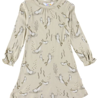 Joha Kjole - Bambus - Beige Aop