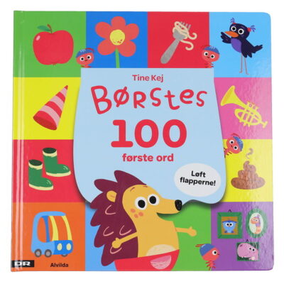 Alvilda Billedbog m. Flapper - Børstes 100 Første Ord - Dansk