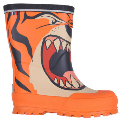 Viking Jolly Print Gummistøvler, Orange, 32