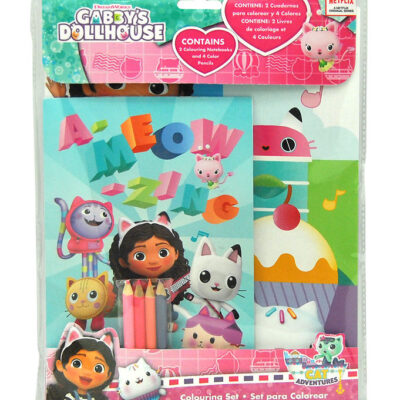Gabby's Dollhouse Farvesæt m. 4 Farveblyanter