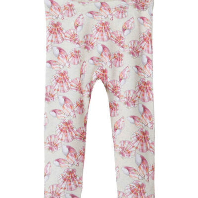 Name It Leggings - NbfJellia - Peyote Melange m. Muslingeskaller