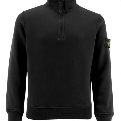 Stone Island Sweatshirt m. Lynlås - Sort