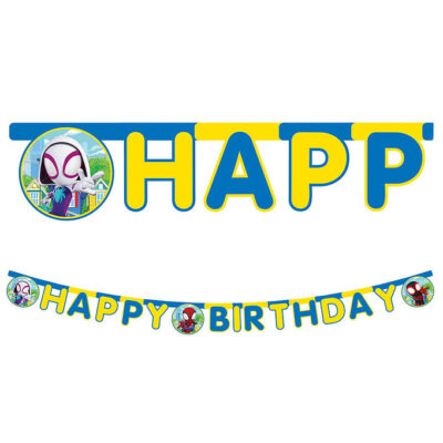 Decorata Party Happy Birthday Banner - Spidey & His Amazing Frie