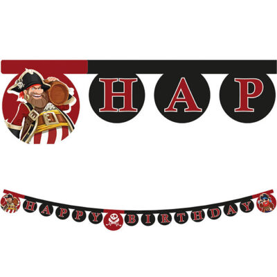 Decorata Party Happy Birthday Banner - Island Pirates