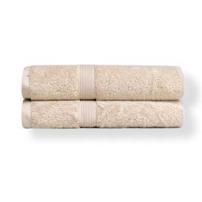 Økologisk håndklæde - 100% GOTS-certificeret bomuld - 50x100 cm - Beige