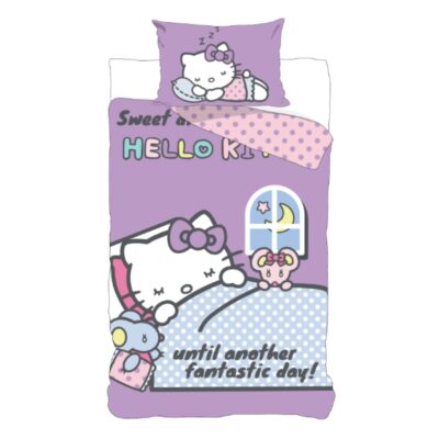 Hello Kitty sengetøj - 100% bomuld - Børnesengetøj 140x200 cm - Sweet Dreams