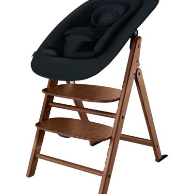 Cybex Click & Fold Højstol 4-in-1, All Natural Dark