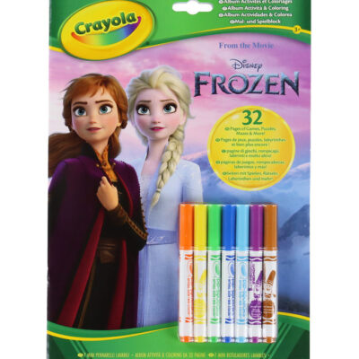 Crayola Aktivitetsbog m. Tuscher - 32 sider - Disney Frozen