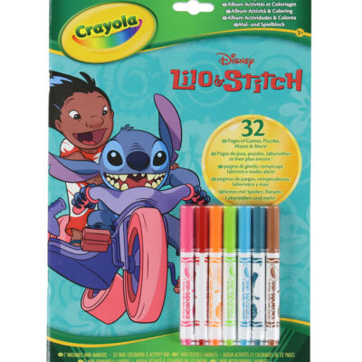 Crayola Aktivitetsbog m. Tuscher - 32 sider - Lilo & Stitch