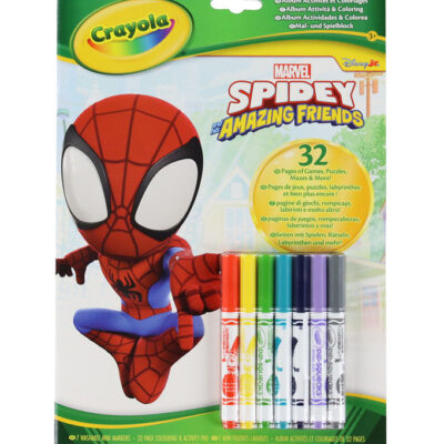 Crayola Aktivitetsbog m. Tuscher - 32 sider - Spidey