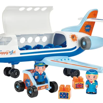Flyvemaskine m/figurer og tilbehør