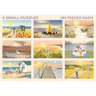 Vissevasse Puslespil - 9x104 Brikker - Summer Moments