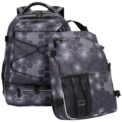 Jeva Skoletaske - Surpreme - Black Hexagon