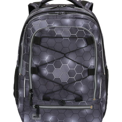 Jeva Skoletaske - Survivor - Black Hexagon