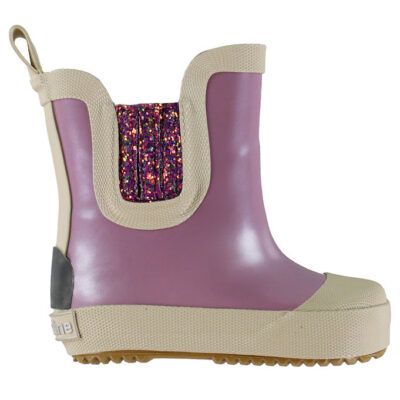 Mikk-Line Gummistøvler - Barfod - Wellies Short Metallic - Mauve