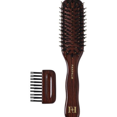 Fan Palm Hårbørste - Slim - Ebony Glossy Brown