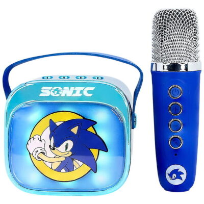 Sonic Højtaler m. Mikrofon - Trådløs - Karaoke
