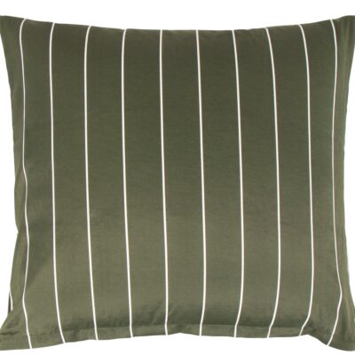 Pudebetræk 60x63 cm - Polycotten - Grøn stribet