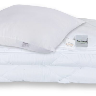 Dyne pude sæt - Helårsdyne + pude 140x200 cm - Fiberdyne - Zen Sleep allergivenlig dyne og pude