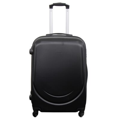 Kuffert tilbud - Hardcase - Str. Medium - Classic sort - Smart rejsekuffert