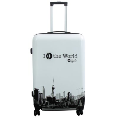 Stor kuffert - I Love The World hardcase kuffert - Eksklusiv rejsekuffert