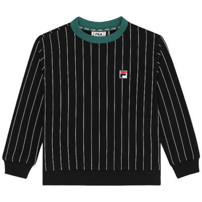 Fila Sweatshirt - Lubaco - Sort/Egret Striped