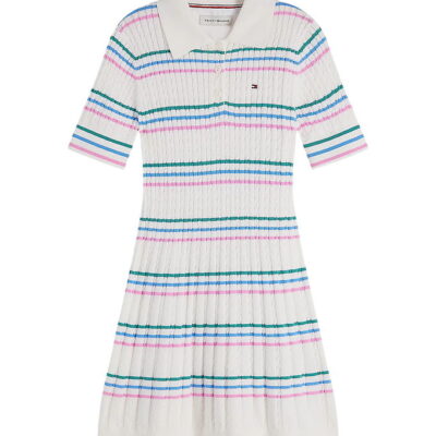 Tommy Hilfiger Kjole - Polo - Ivory Silk