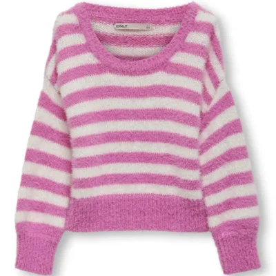 Newpiumo ls pullover - SUPER PINK - 98