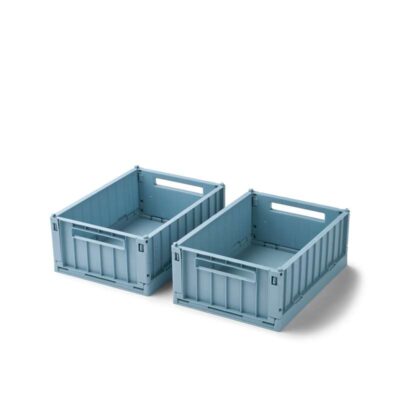 Liewood Weston Opbevaringsboks - 2-pak - Small - Beach Blue