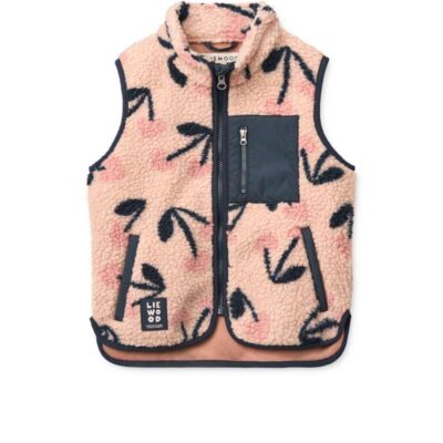 Liewood Vada Fleecevest - Mega Cherry Heart/Rosey