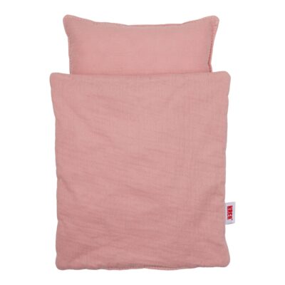 KREA dukke sengetøj 20x23 cm - Ensfarvet rosa