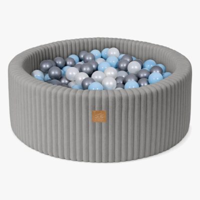 MeowBaby Churros Boldbassin Moon Grey, Blue/Silver