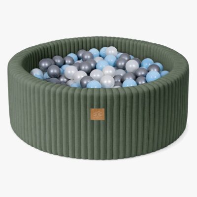 MeowBaby Churros Boldbassin Olive Green, Blue/Silver